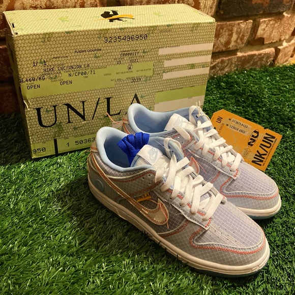 Union LA x Nike Dunk Low Blue MENS 4.5 DJ9649-400 - Picture 6 of 11